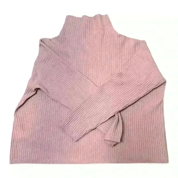 Eileen Fisher Women’s Wool Pink Mock Neck Sweater, size S - Picture 5 of 7